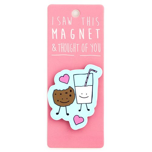 Magnet za frižider I SAW THIS MAGNET Milk & Cookies 