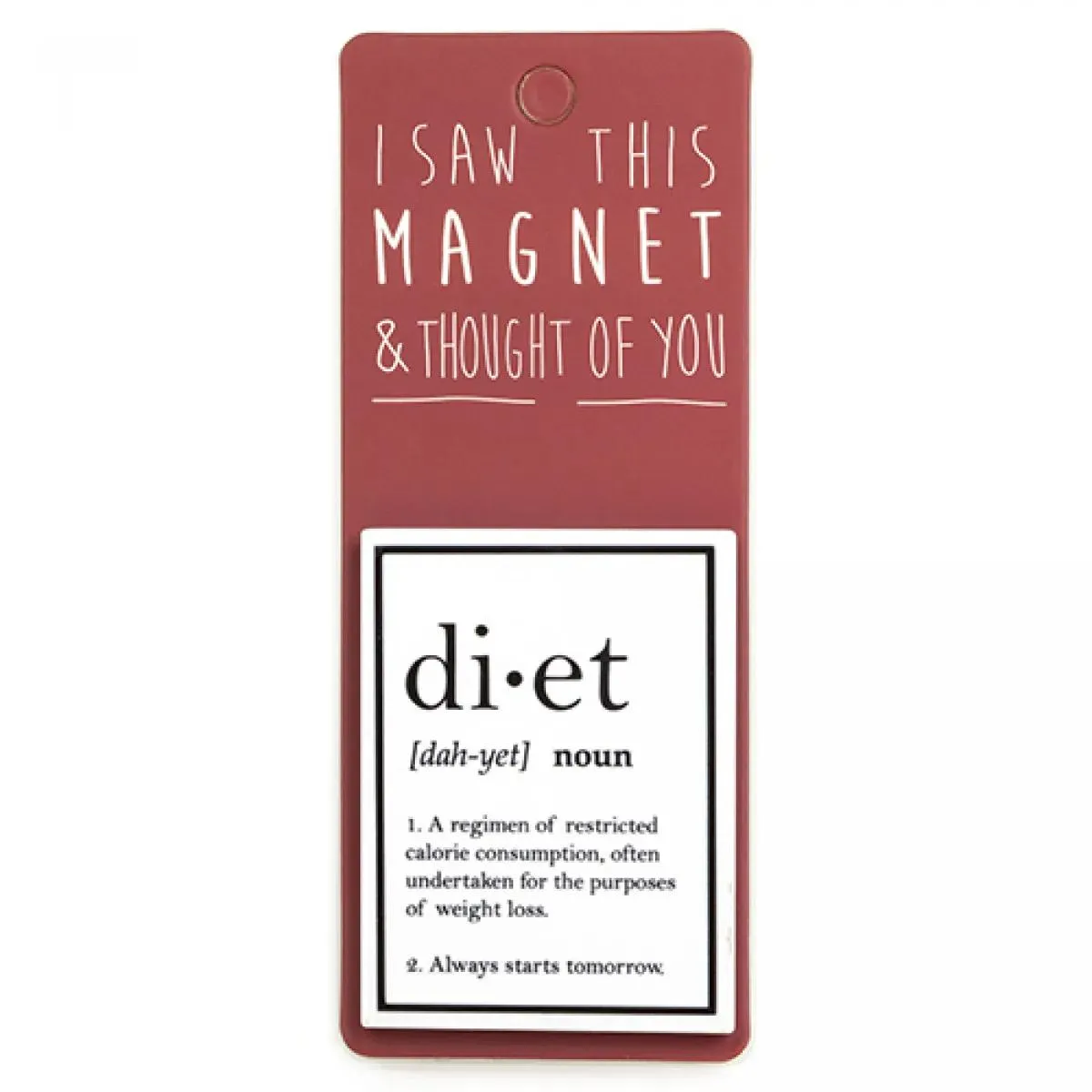 Magnet za frižider I SAW THIS MAGNET Diet 