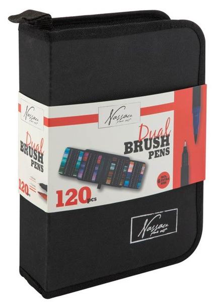 NASSAU dvostrani markeri 120 kom u pernici 