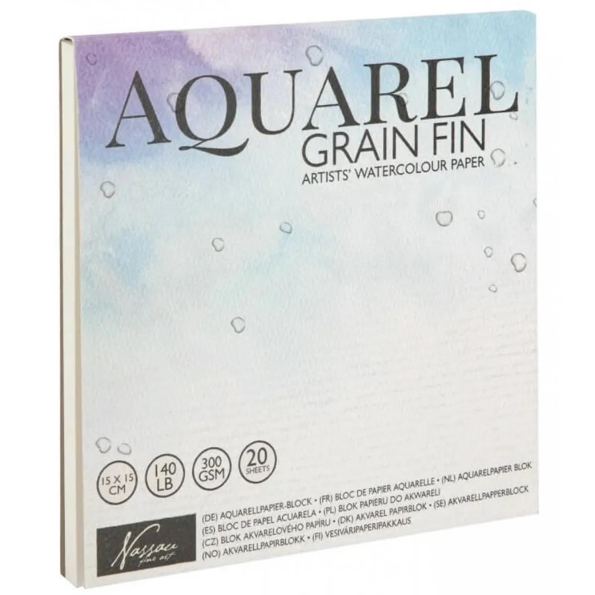 Akvarel blok, 20 listova, 15x15cm 