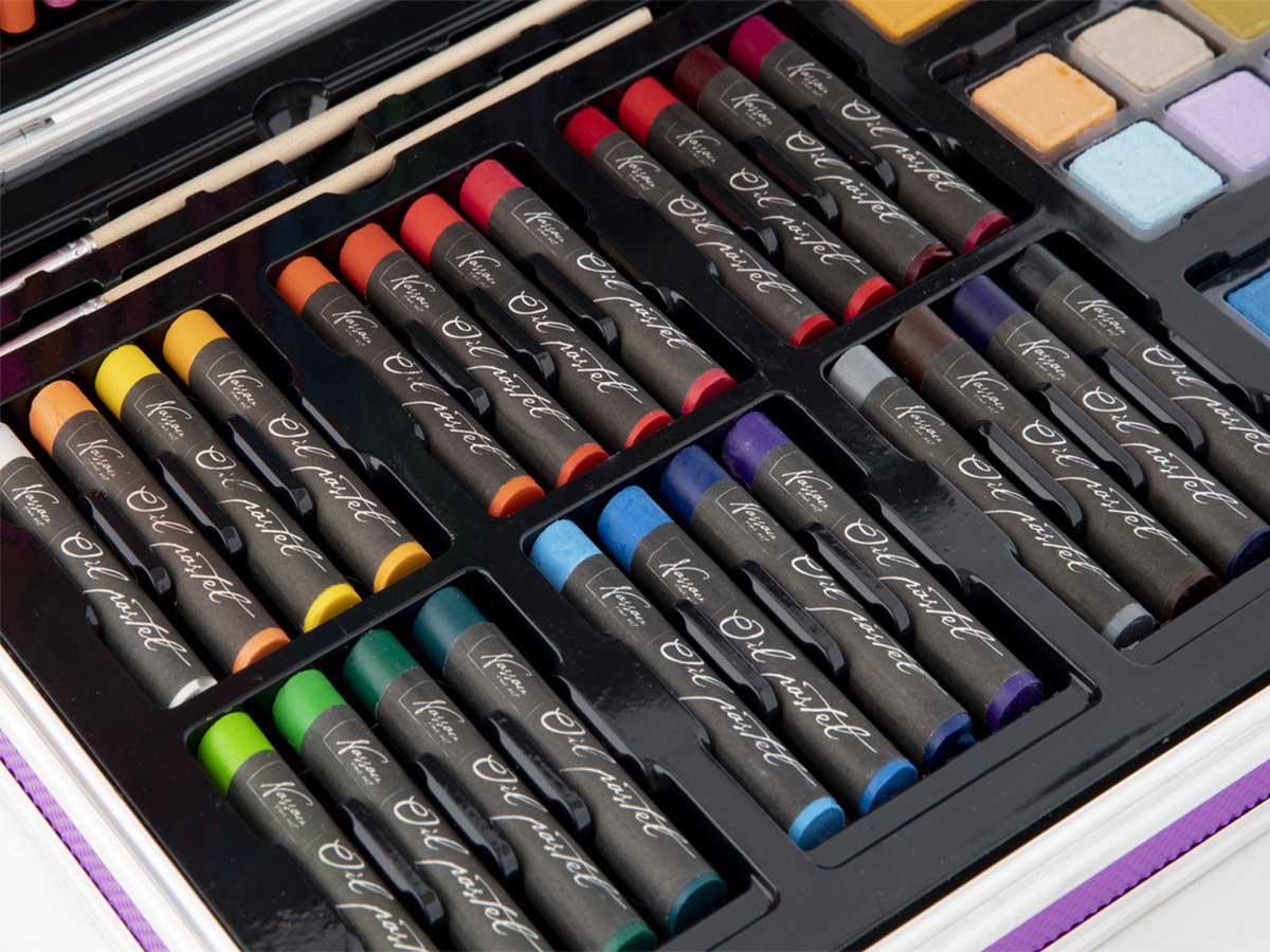 Set za crtanje u metalnoj kutiji NASSAU 79 kom, 36x23cm 