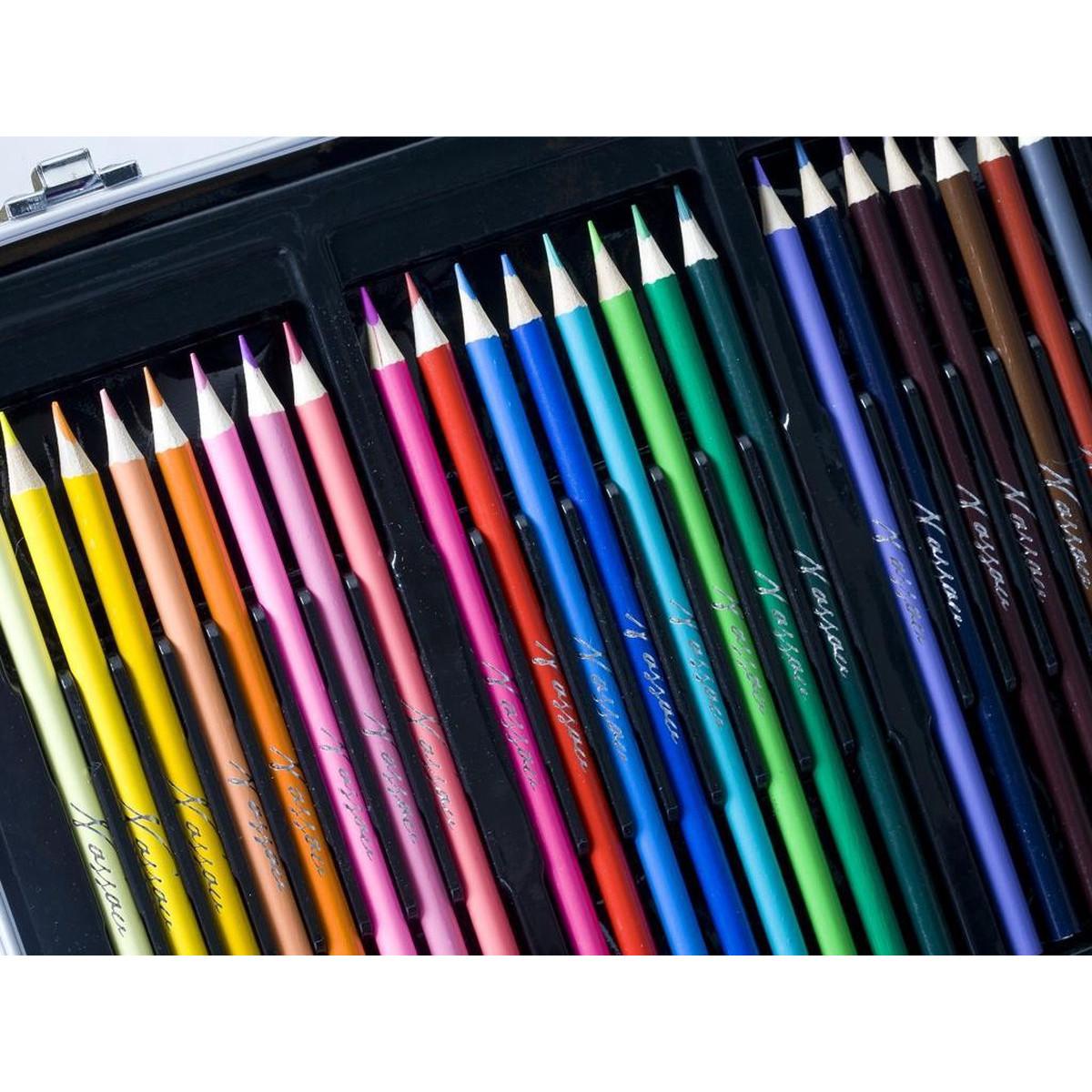 Set za crtanje u metalnoj kutiji NASSAU 79 kom, 36x23cm 