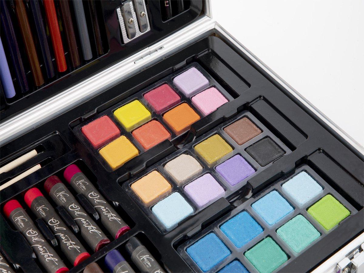 Set za crtanje u metalnoj kutiji NASSAU 79 kom, 36x23cm 