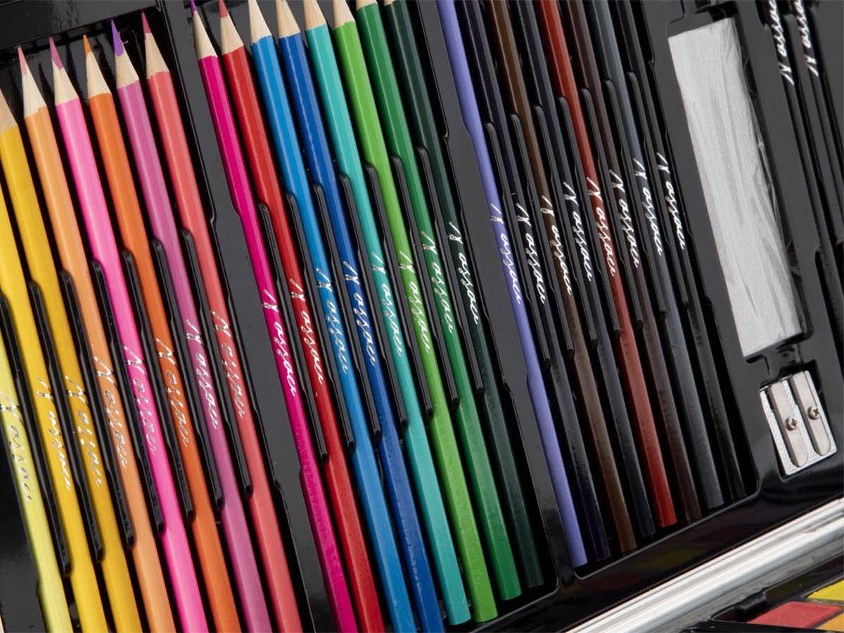 Set za crtanje u metalnoj kutiji NASSAU 79 kom, 36x23cm 