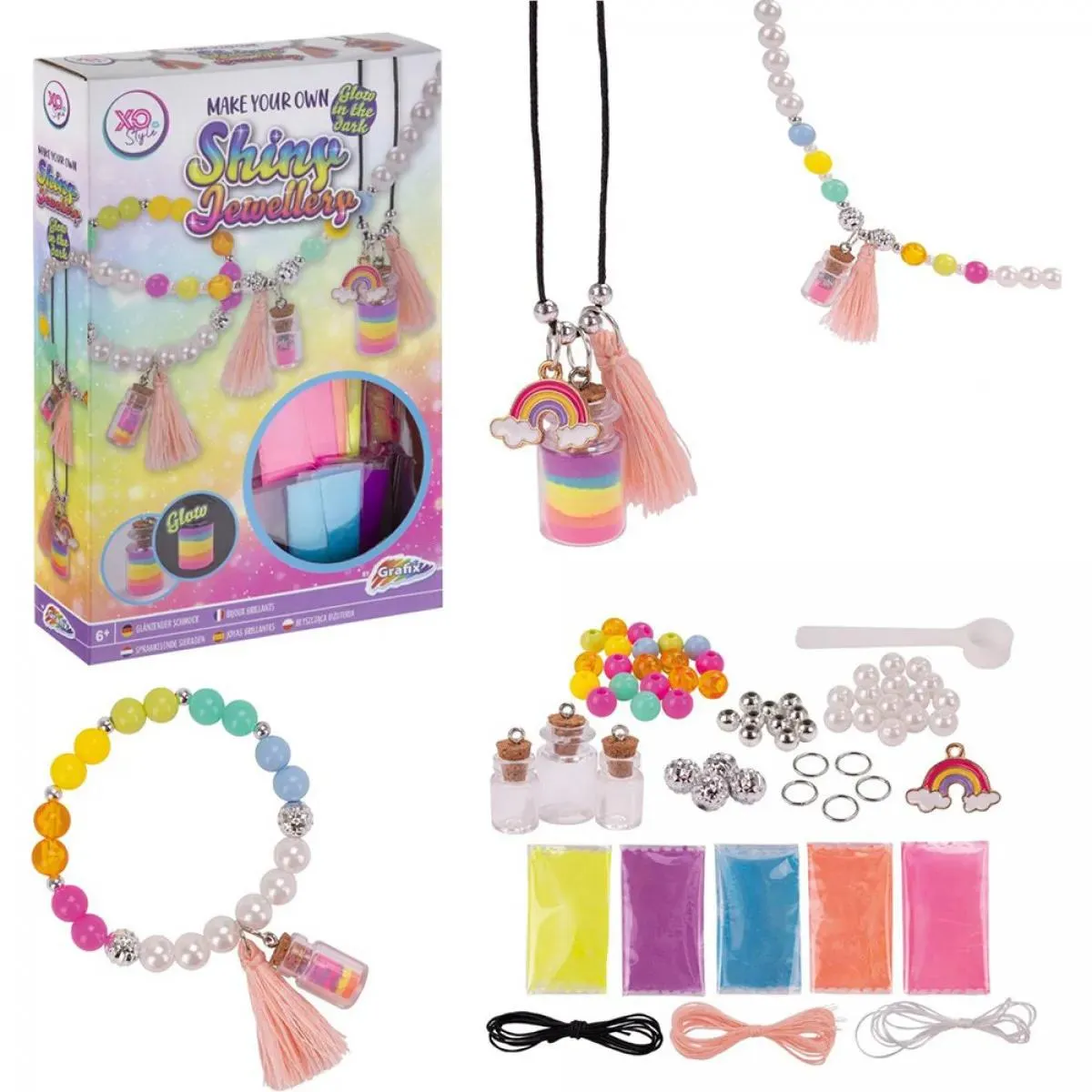 Set za pravljenje svetlećeg nakita GLOW IN THE DARK 