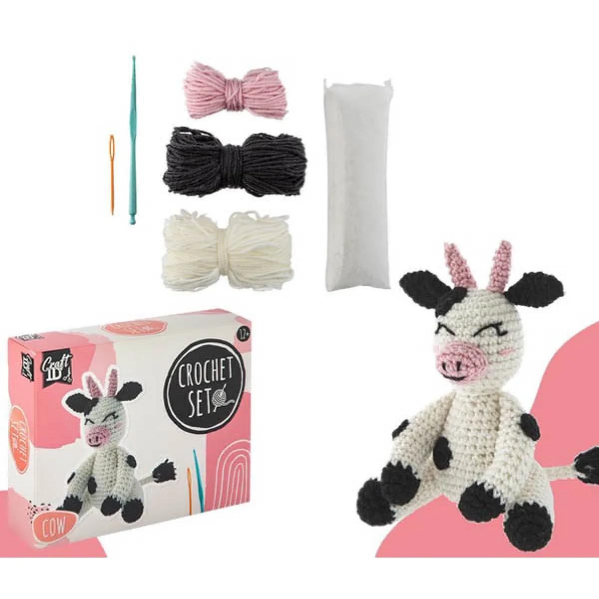 Kreativni set za heklanje KRAVA 