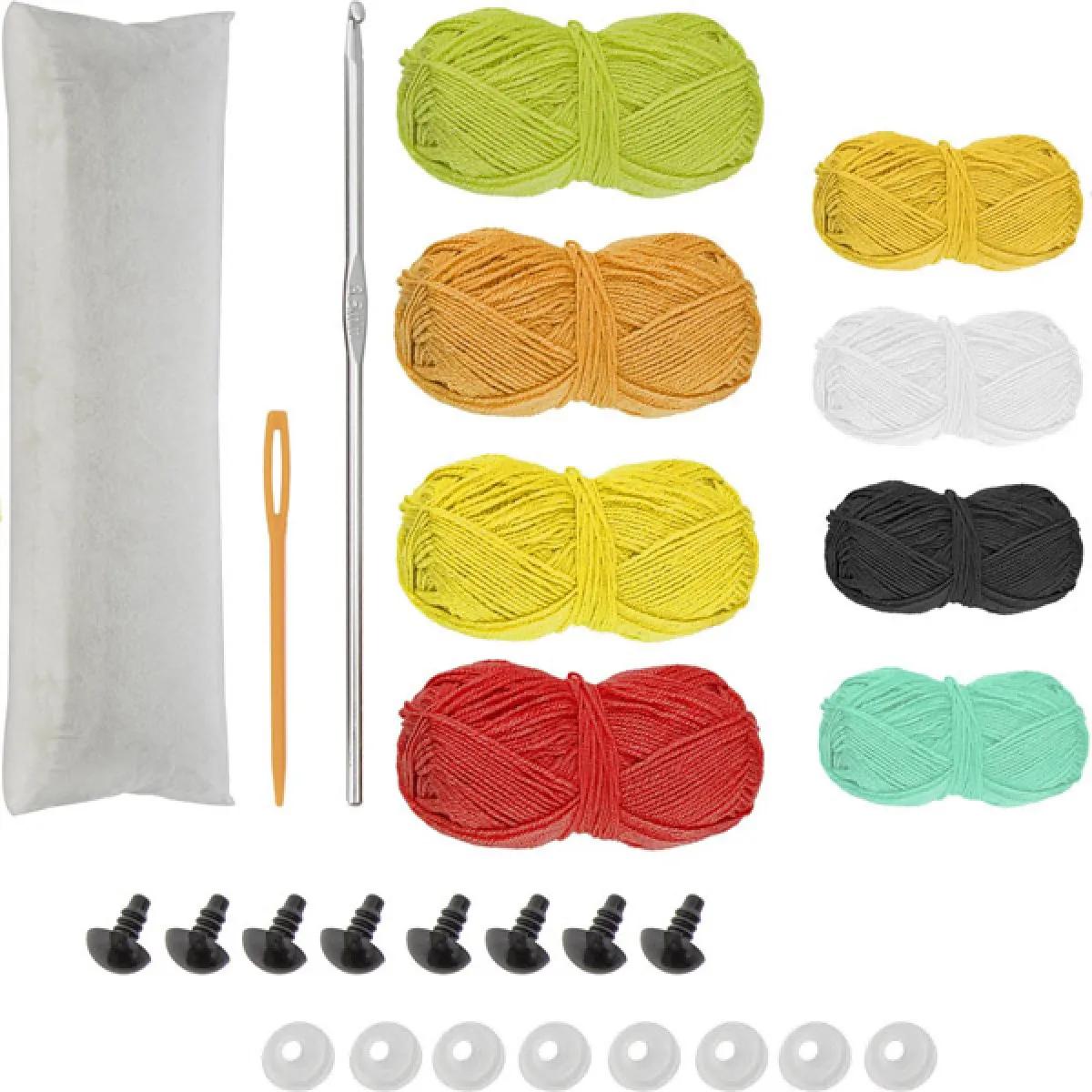 Kreativni set za heklanje LAV, PINGVIN, LISICA, DINOSAURUS 