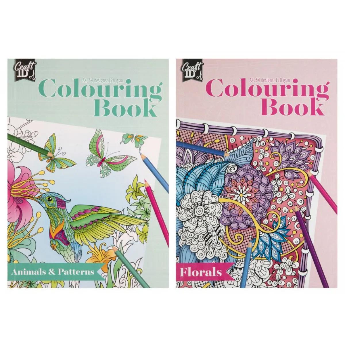 Bojanka za odrasle COLOURINGBOOK / DVE VRSTE 