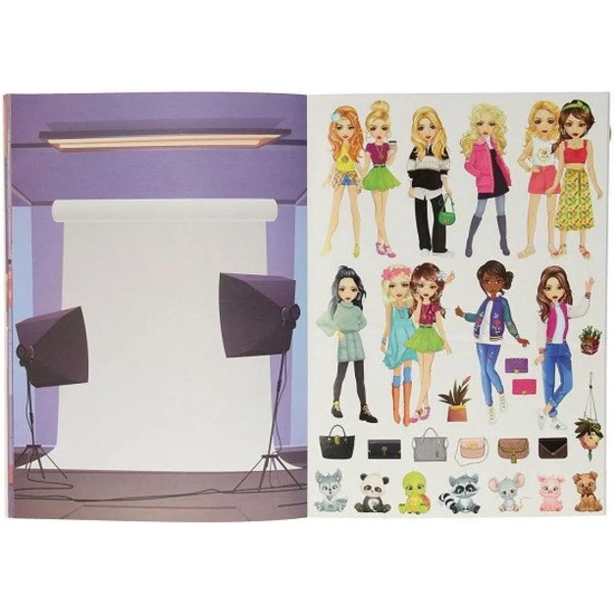 Knjiga sa stikerima DRESS ME UP, 10 listova A4 