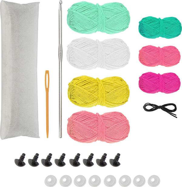 Kreativni set za heklanje PRASE, ZEKA, PILE, OKTOPOD 