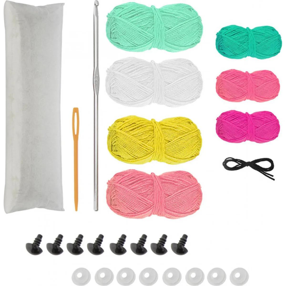 Kreativni set za heklanje PRASE, ZEKA, PILE, OKTOPOD 