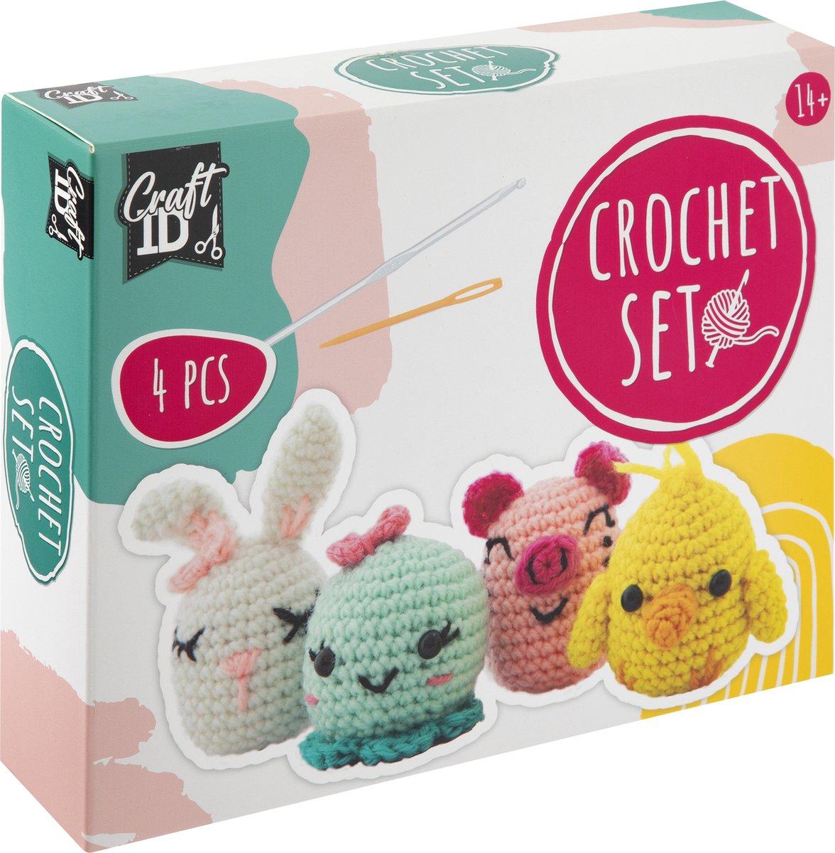 Kreativni set za heklanje PRASE, ZEKA, PILE, OKTOPOD 