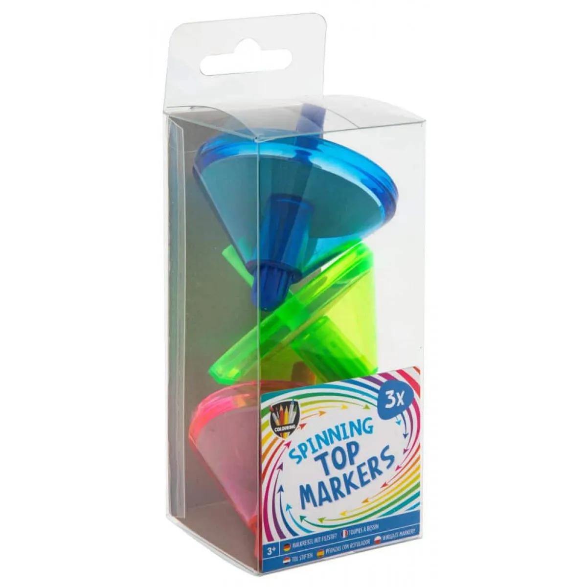 SPINNING TOP MARKERS, 3 PCS 