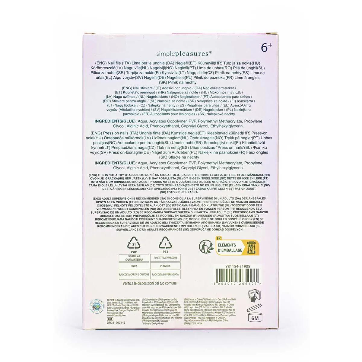 Dečiji set za nokte sa nalepnicama PRES ON NAILS 