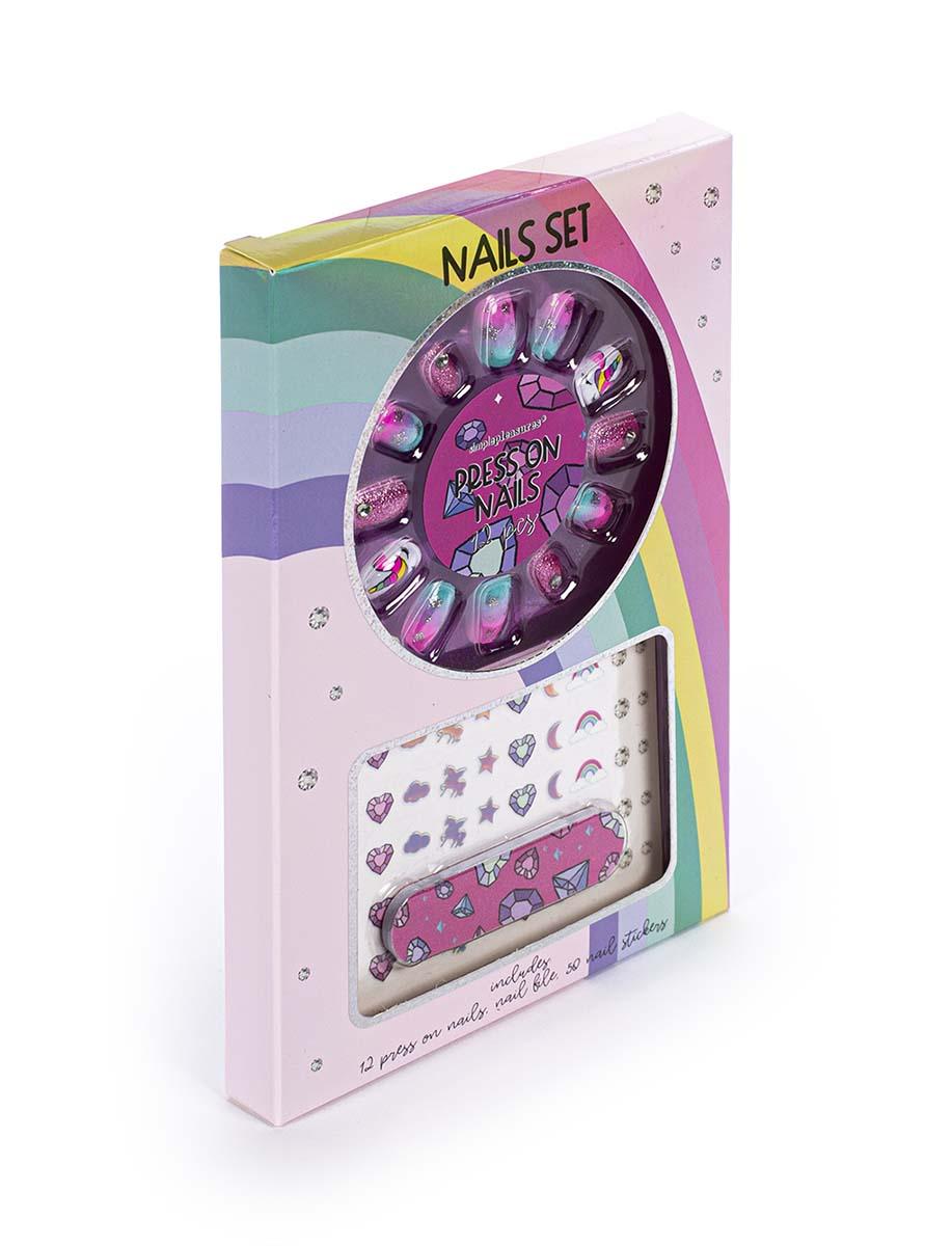 Dečiji set za nokte sa nalepnicama PRES ON NAILS 