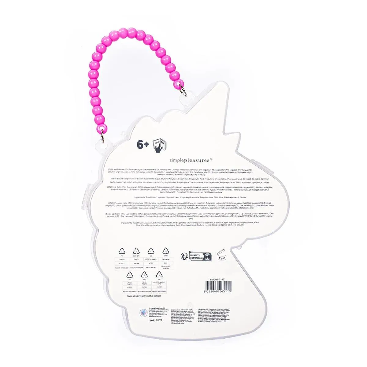 Dečiji kozmetički set, 2 laka za nokte, 2 balsama za usne, stikeri COSMETICS SET 