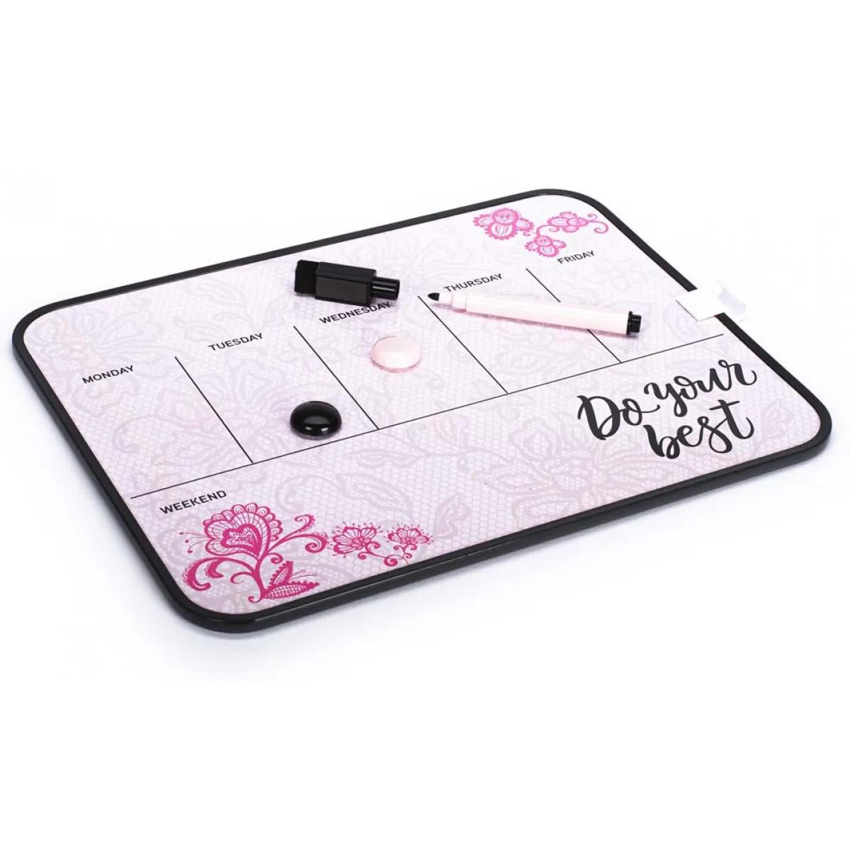 Piši-briši magnetna tabla / nedeljni planer DO YOUR BEST 