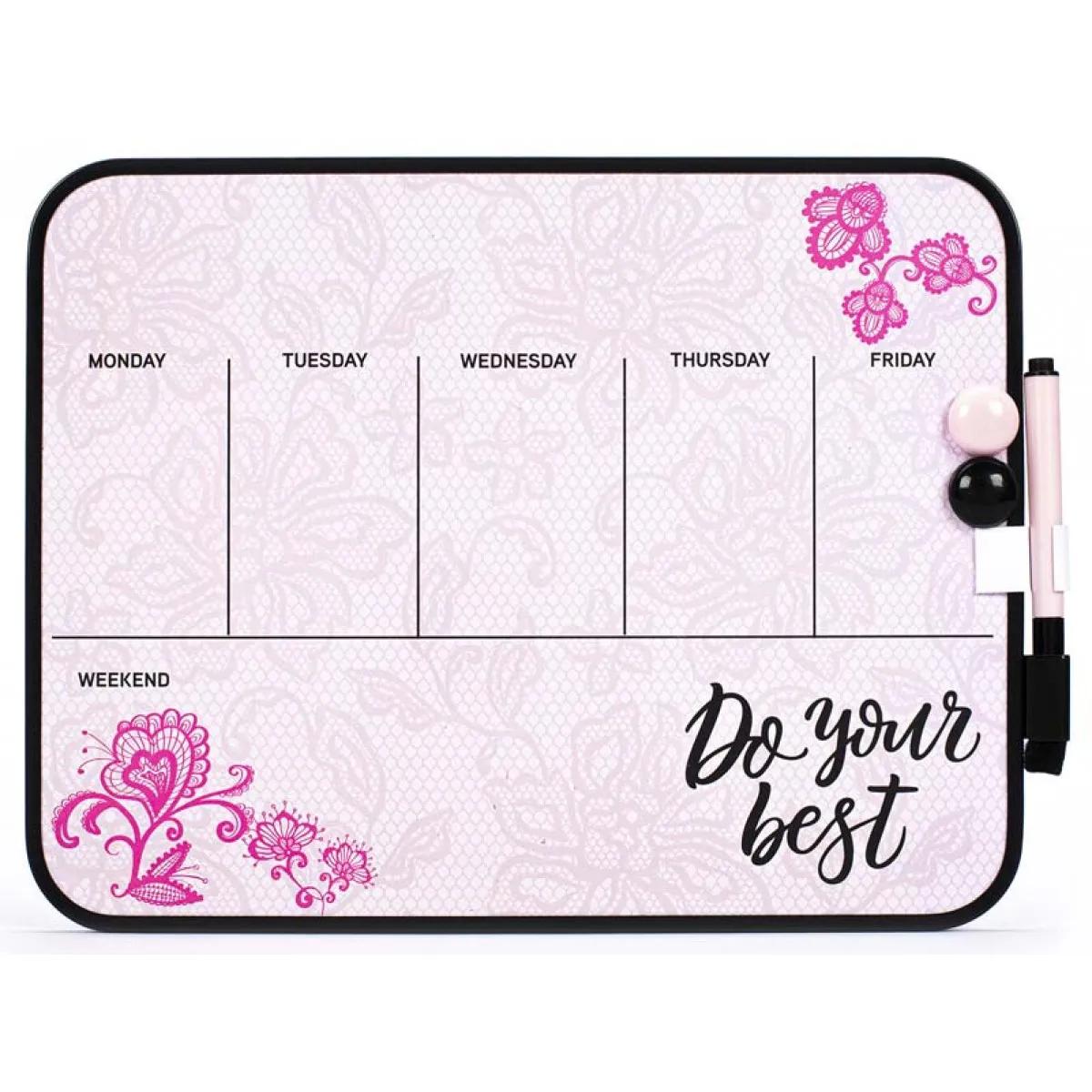 Piši-briši magnetna tabla / nedeljni planer DO YOUR BEST 