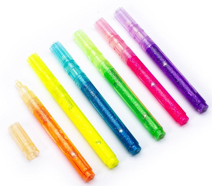 Set šest svetlucavih signira GLITTER 2 