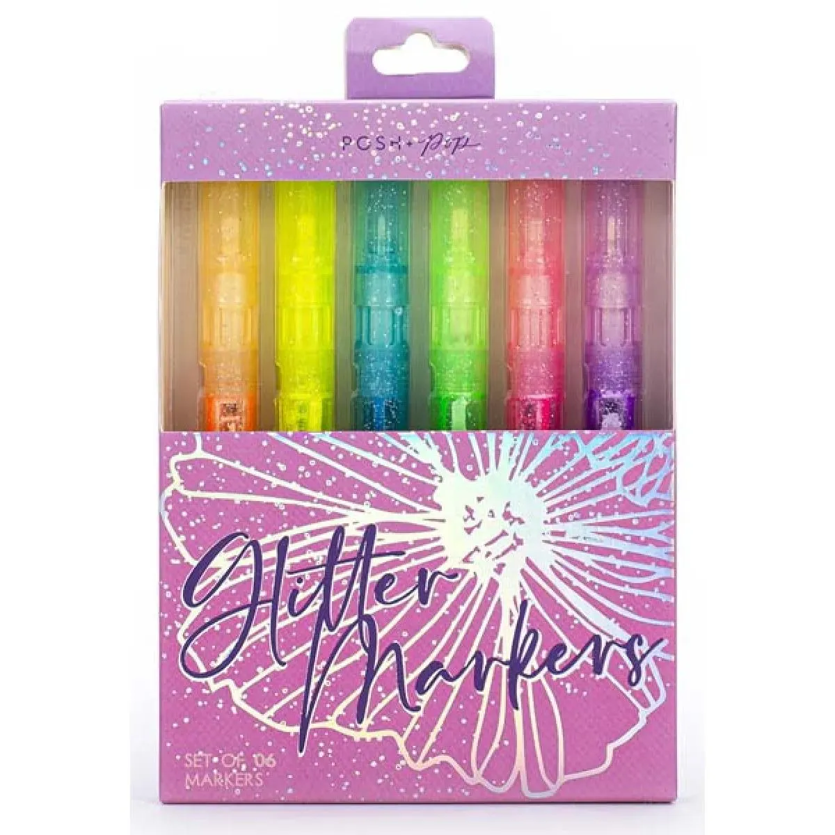 Set šest svetlucavih signira GLITTER 2 