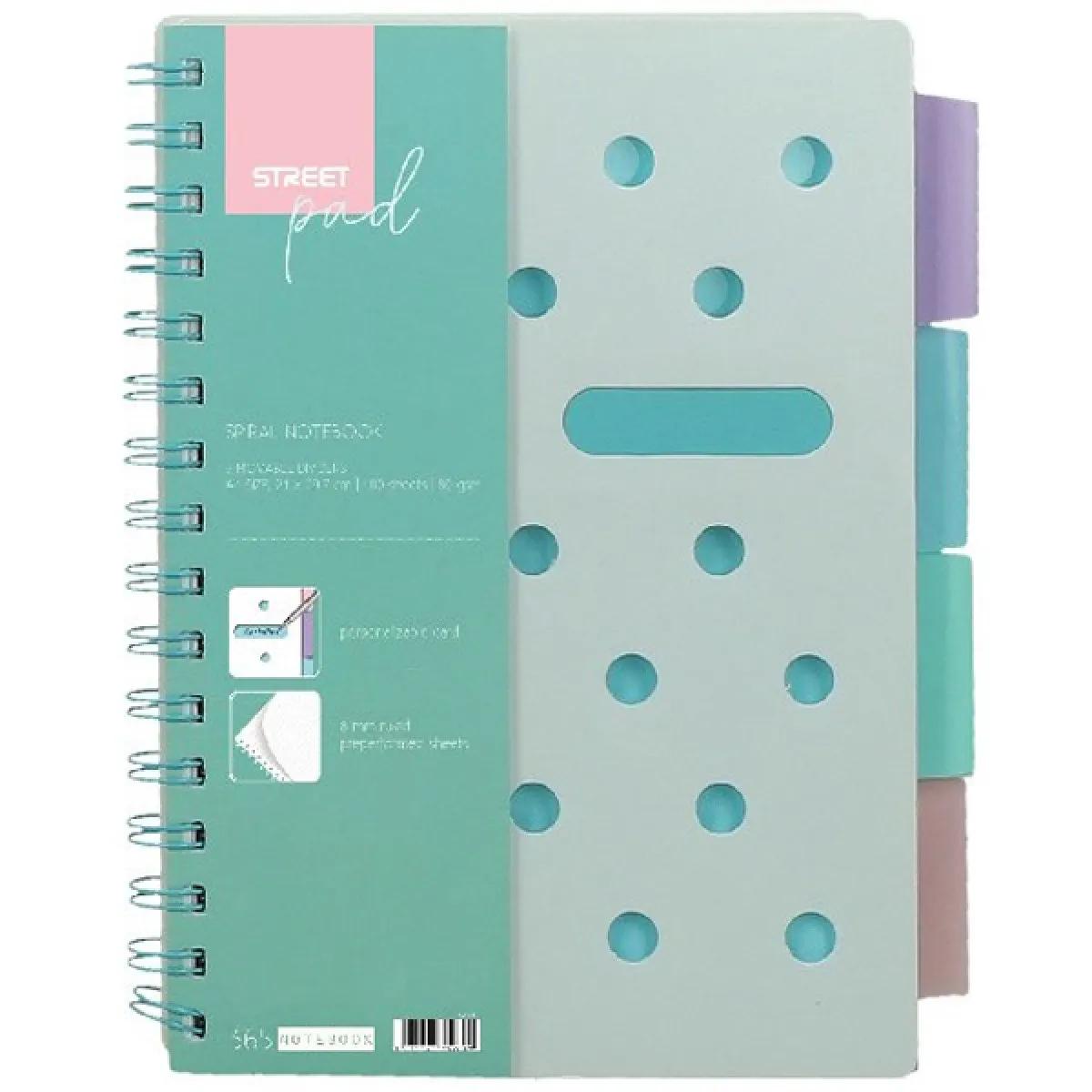 STREET GREEN  SVESKA SP A5 KVADR.100LIS 