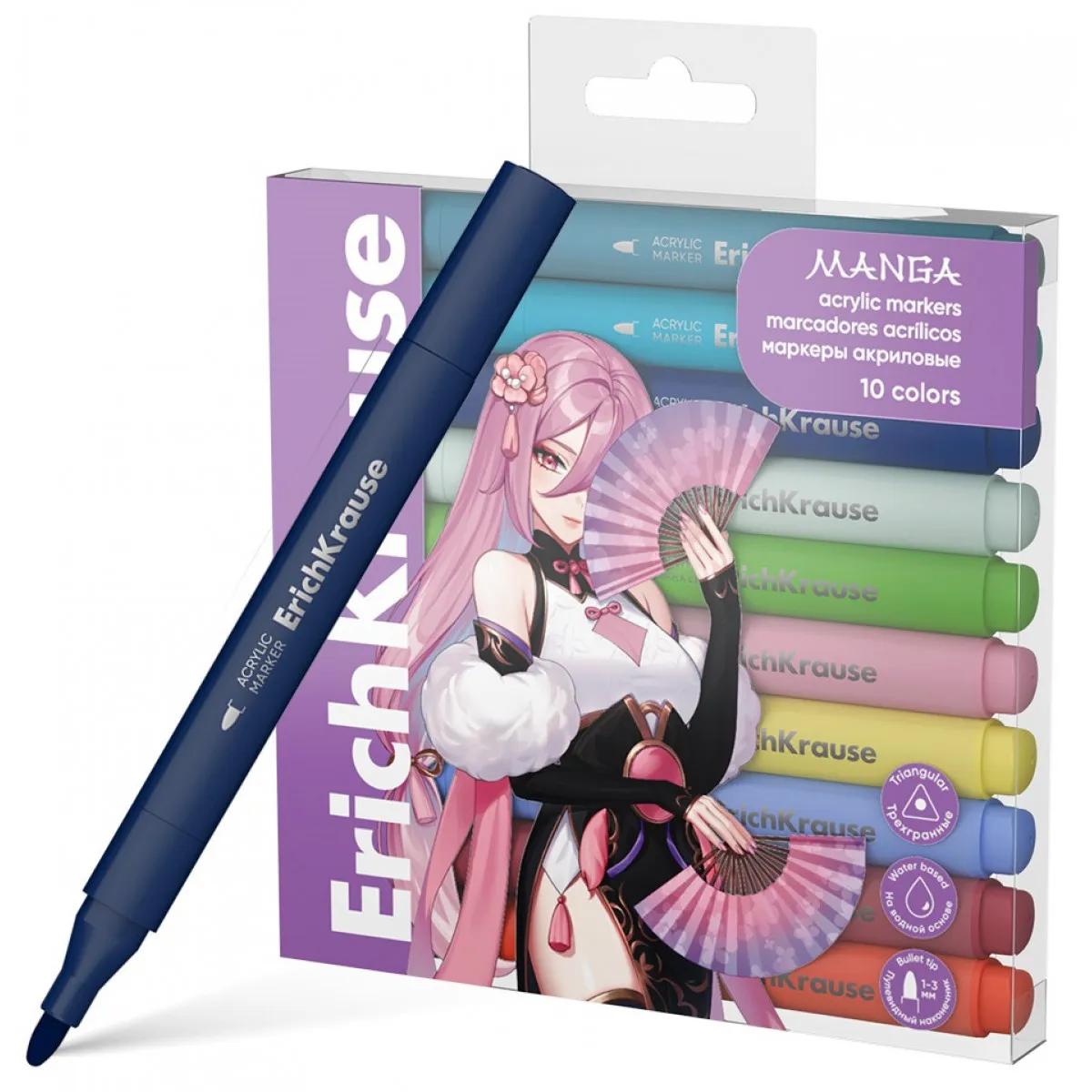 Akrilni markeri MANGE - 10kom 