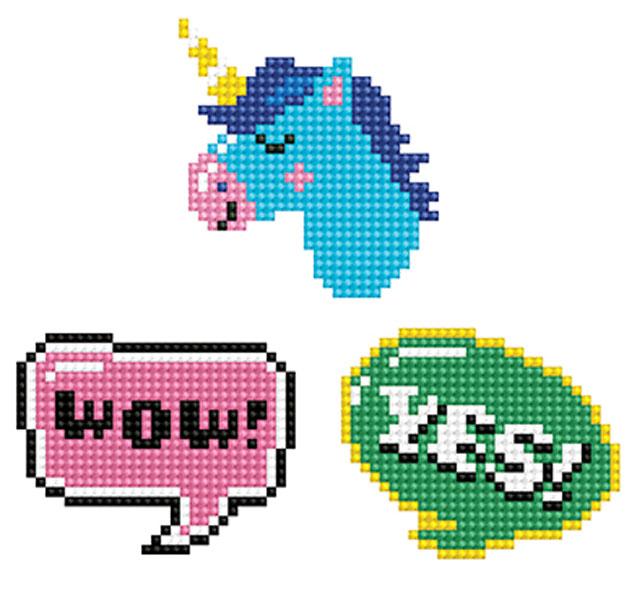 STIKERI slikanje cirkonima  JEDNOROG 