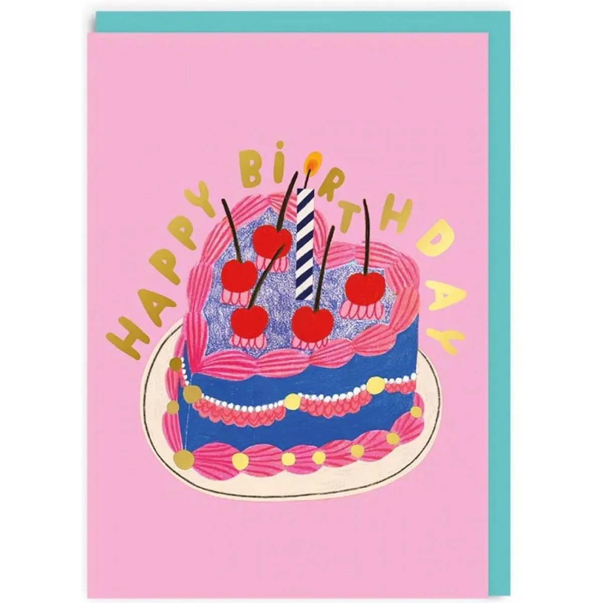 Rođendanska čestitka HEART CAKE 