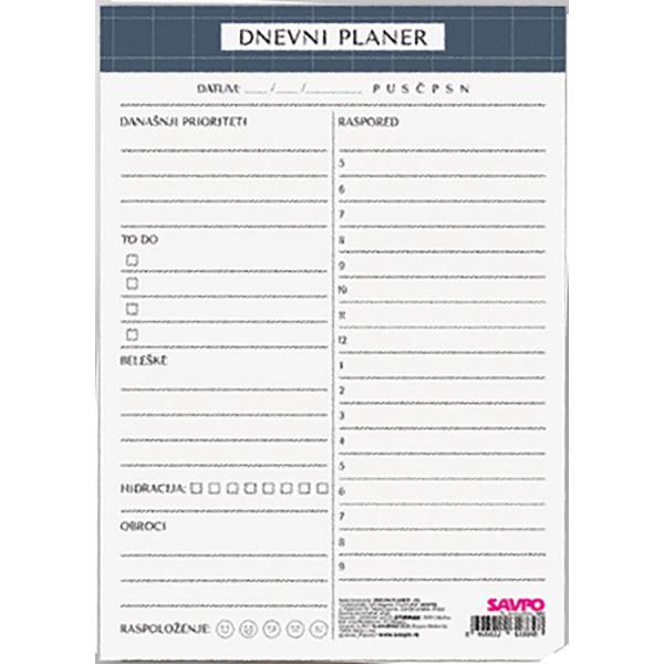 Dnevni planer sa tvrdom podlogom, 60 listova 