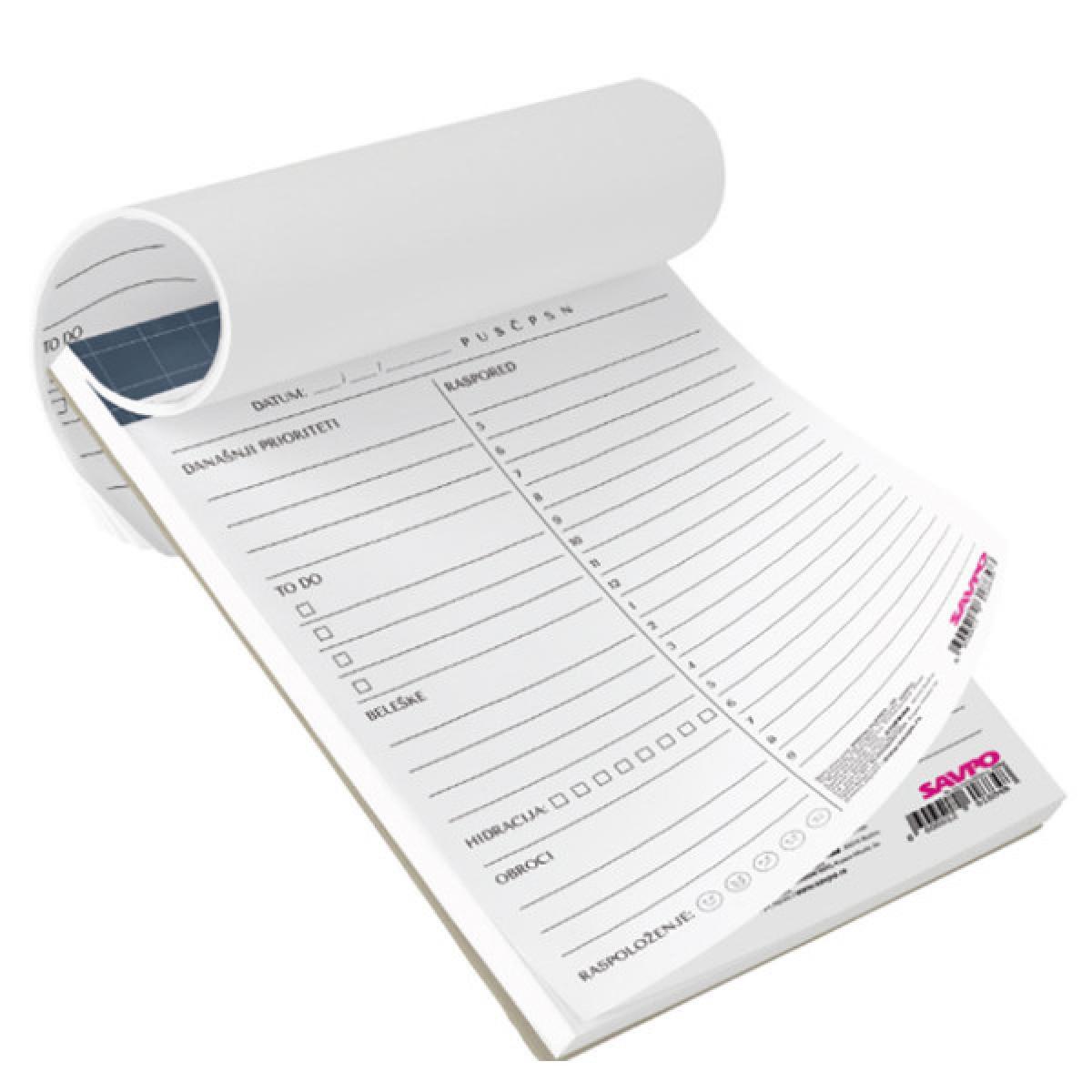 Dnevni planer sa tvrdom podlogom, 60 listova 