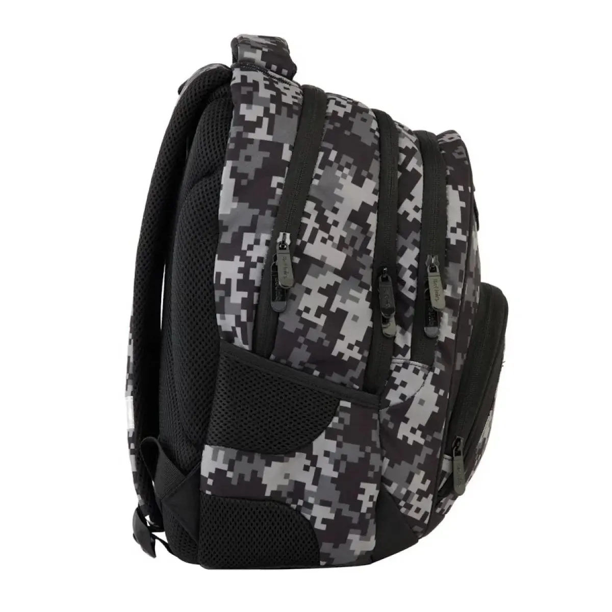 Školski ranac sa tri pregrade BEUNIQ Military grey 