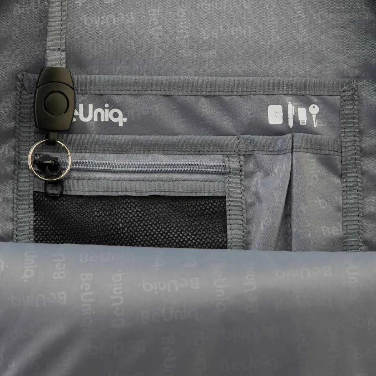 Školski ranac sa tri pregrade BEUNIQ Military grey 