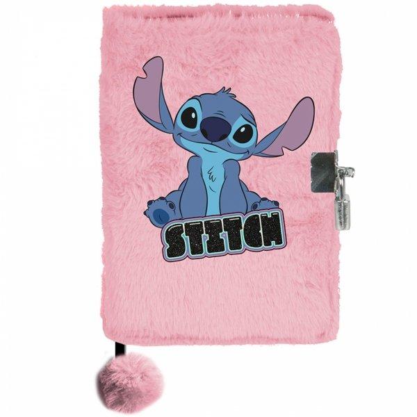 Plišani dnevnik sa ključićem DISNEY STITCH Pink 