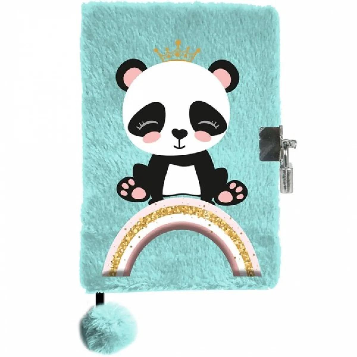 Plišani dnevnik sa ključićem PANDA 