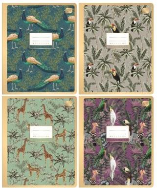 Sveska A5 na kvadratiće  METALLIC GOLD 