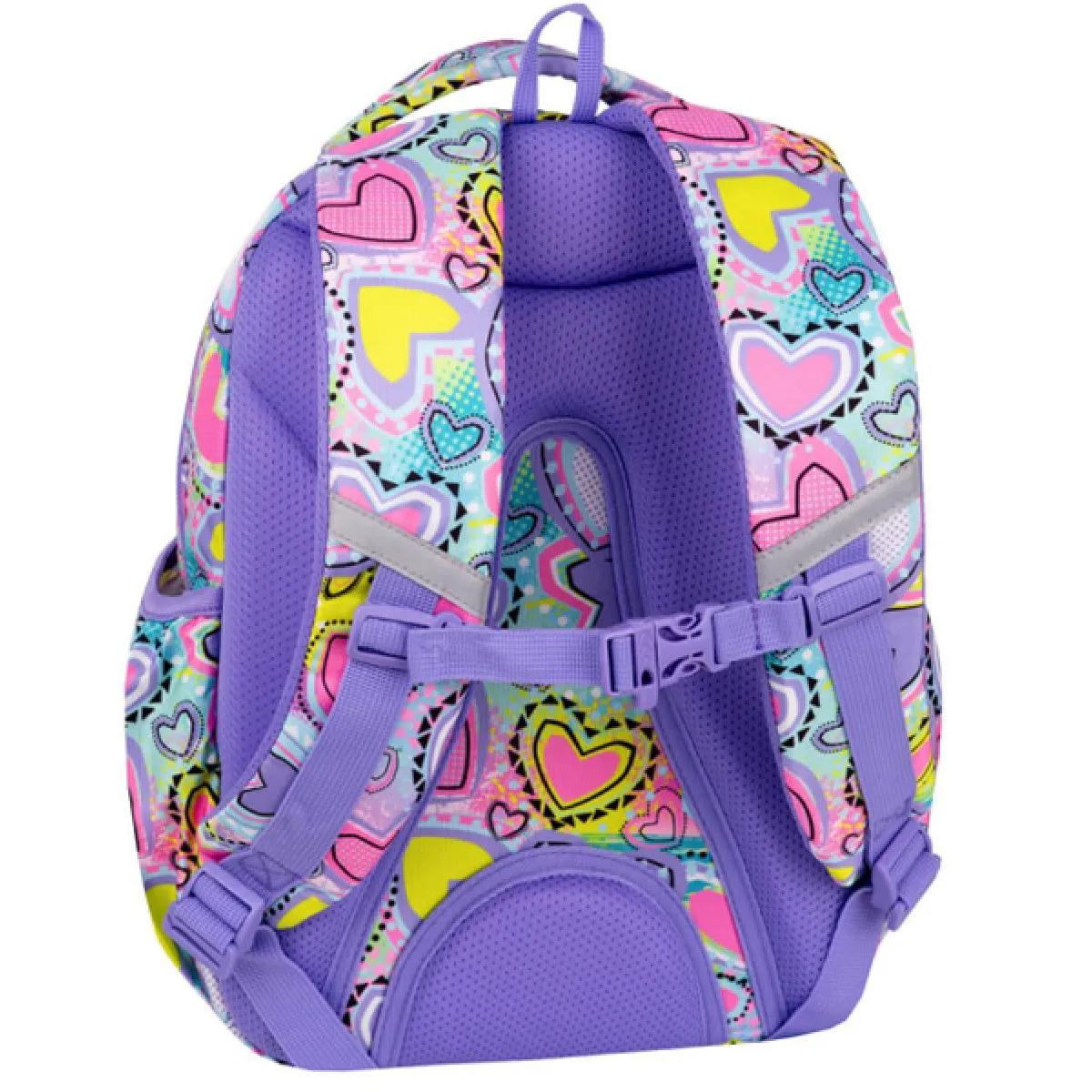 Ranac školski JERRY -PASTEL HEARTS 