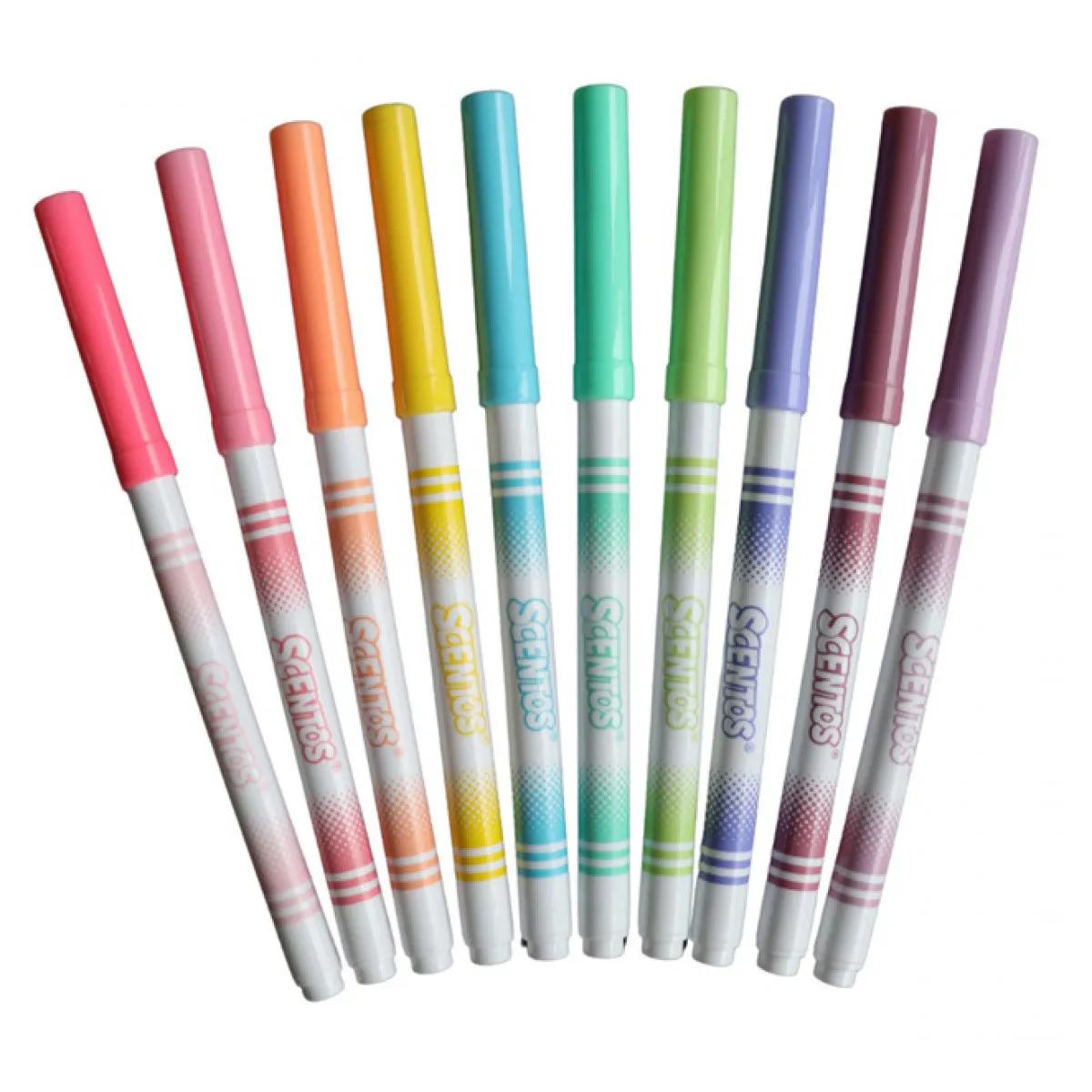 Mirisljavi markeri 10 pastelnih boja SCENTOS 