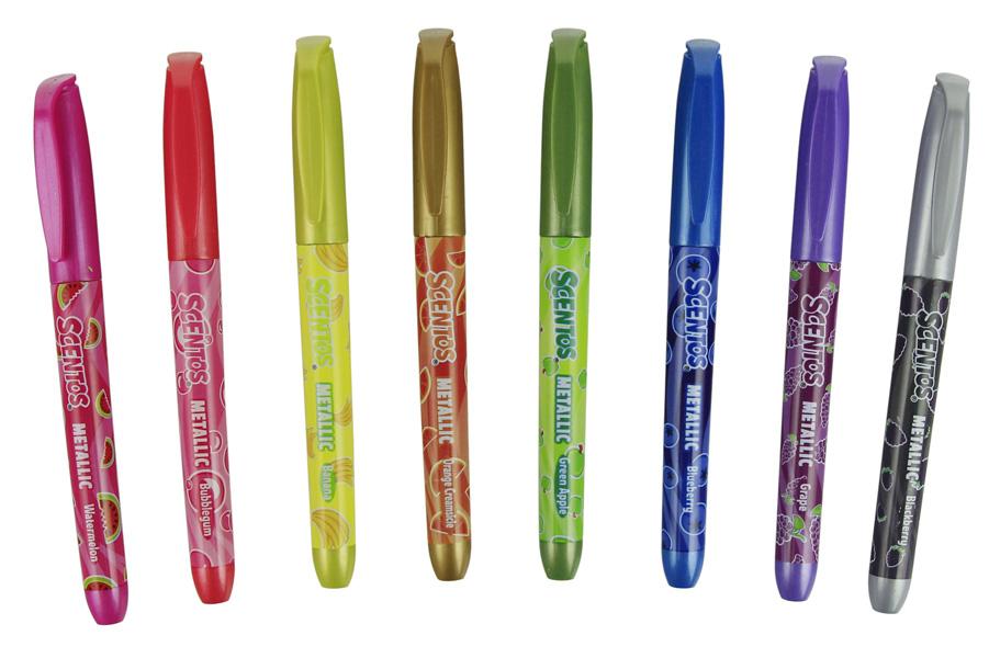 Markeri metalik, 8 boja SCENTOS 