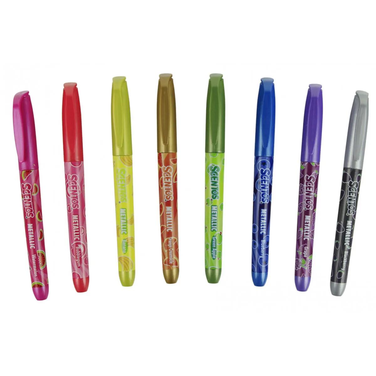 Markeri metalik, 8 boja SCENTOS 