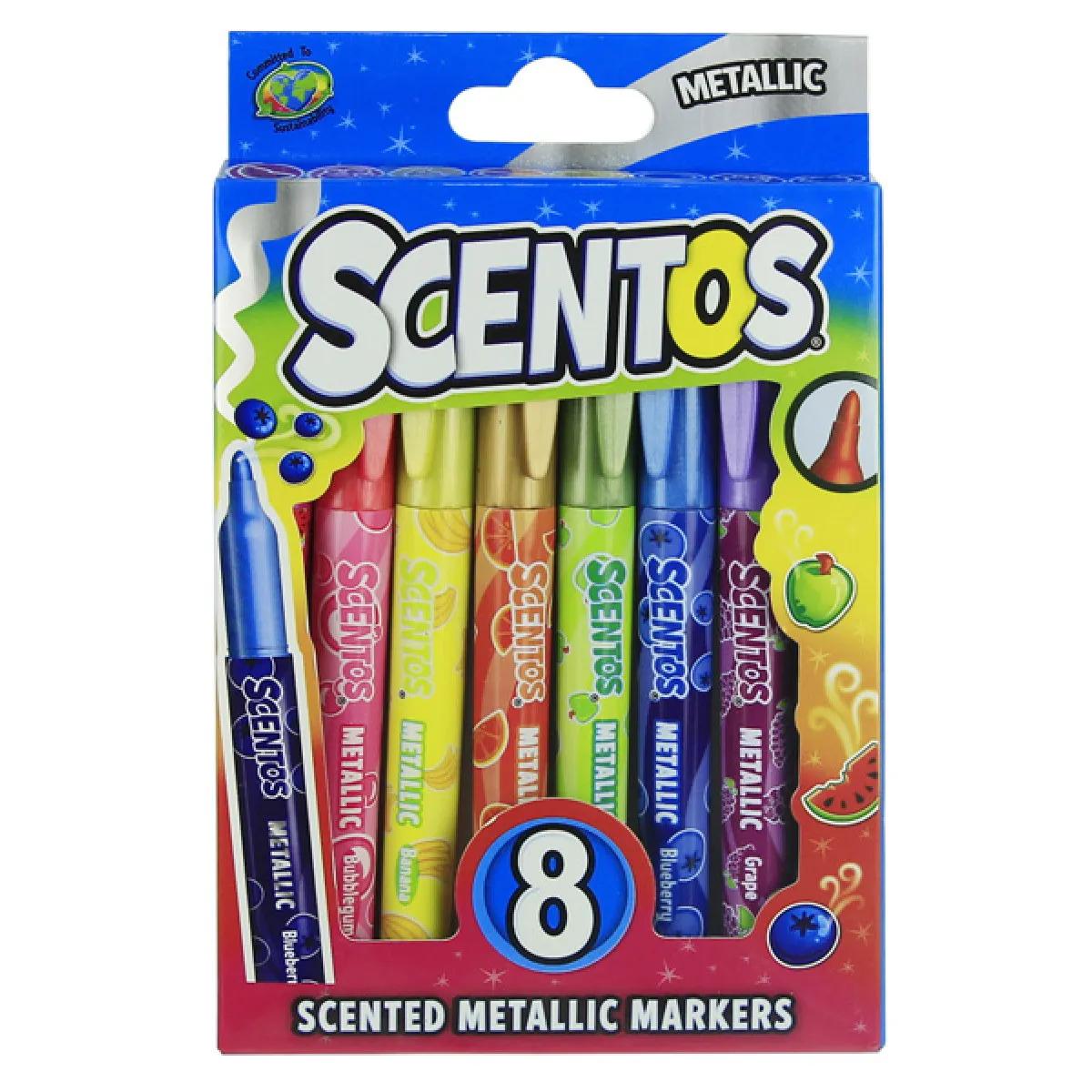 Markeri metalik, 8 boja SCENTOS 