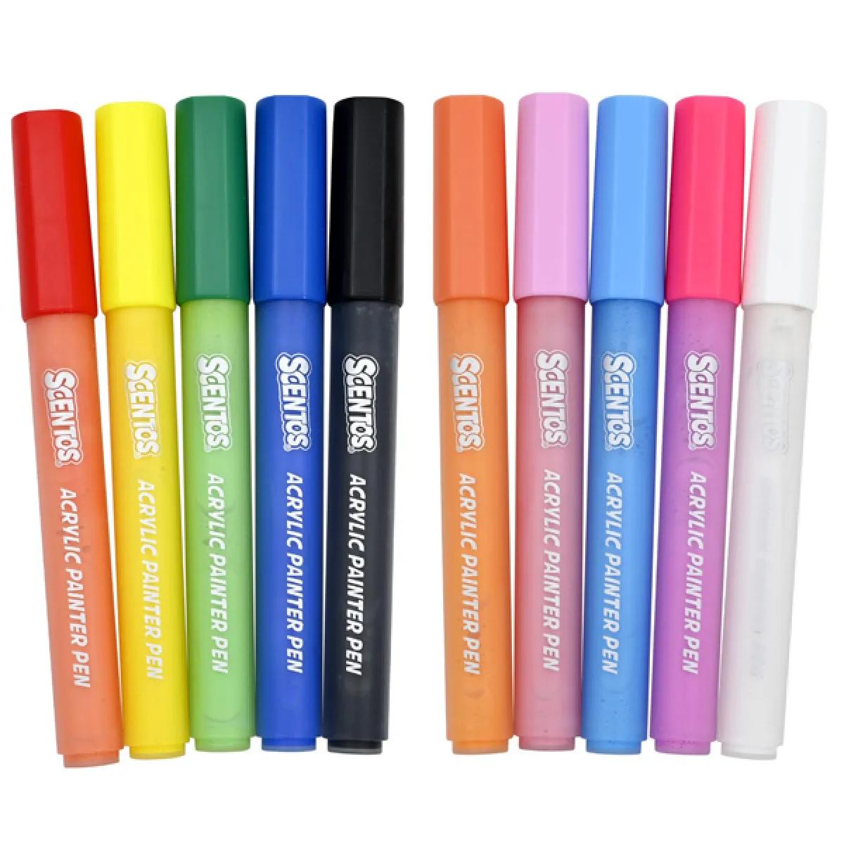Mirisljavi markeri - pet akrilnih boja SCENTOS 