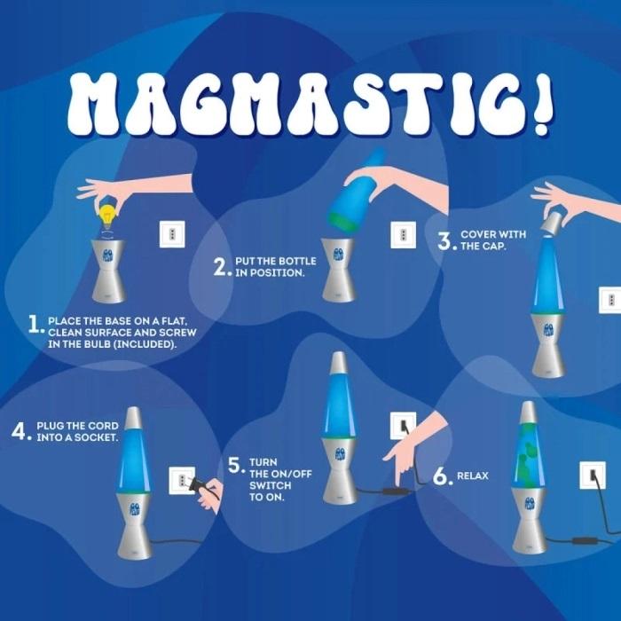 Lava lampa MAGMASTIC! - SILVER 