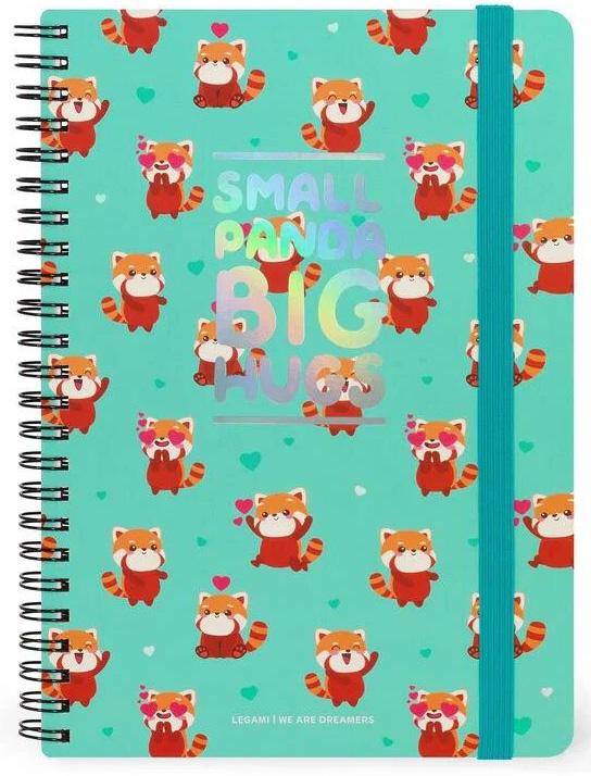 Notes sa spiralom A5 linije CRVENE PANDE 