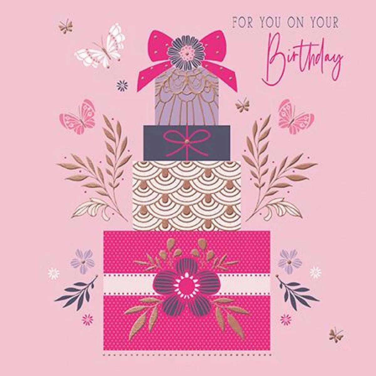 Rođendanska čestitka STACK OF PRESENTS 