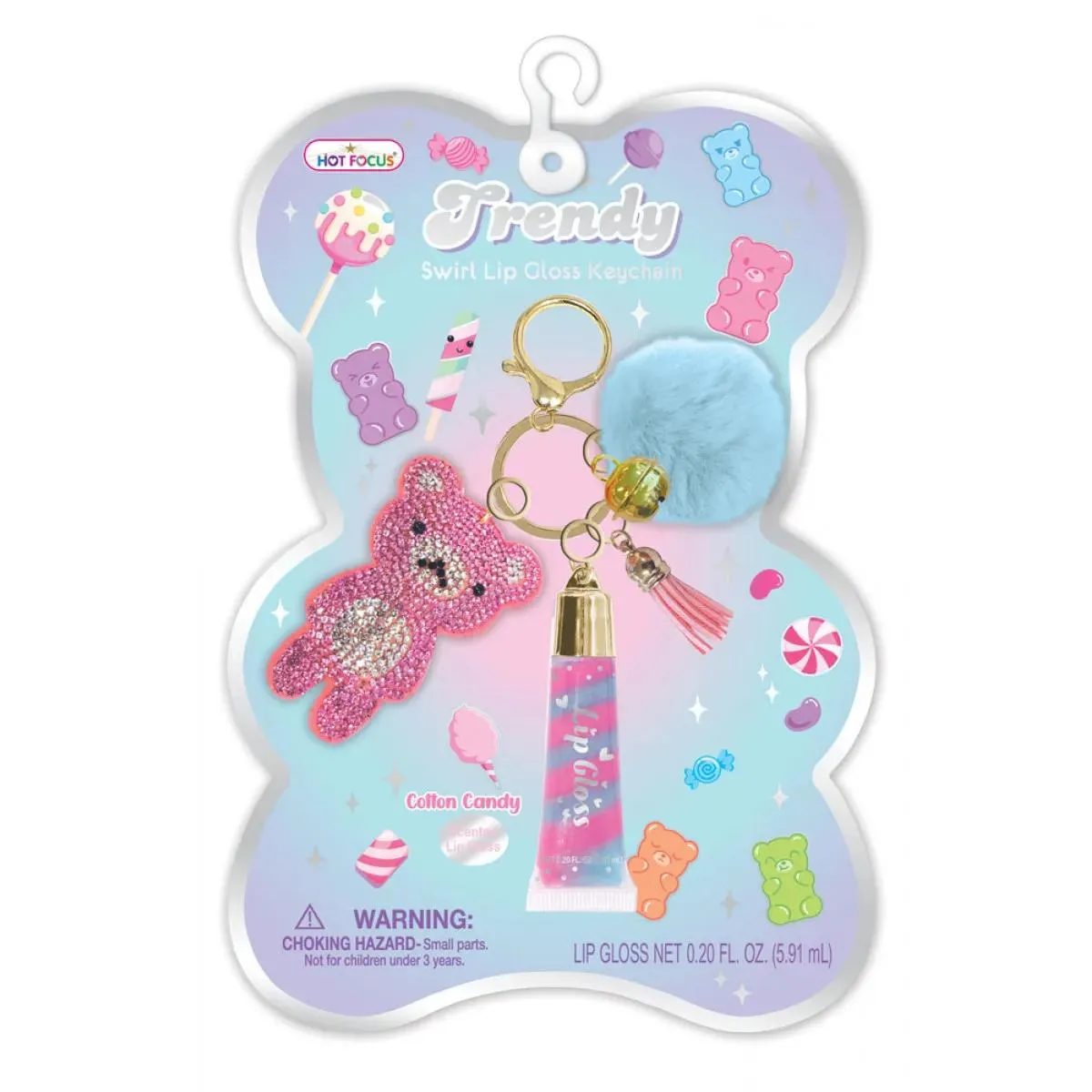 Balzam za usne na privesku za ključeve TRENDY Bear 