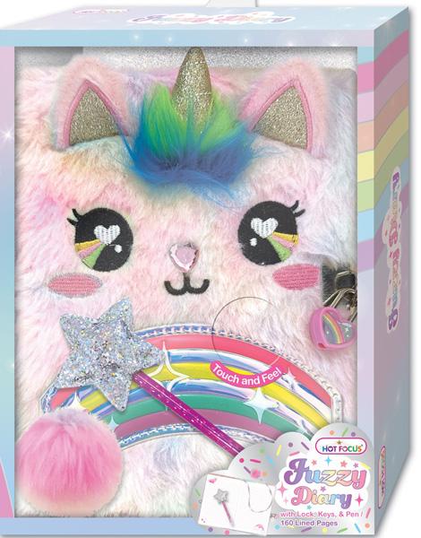 Čupavi dnevnik sa ključićem JEDNOROG 