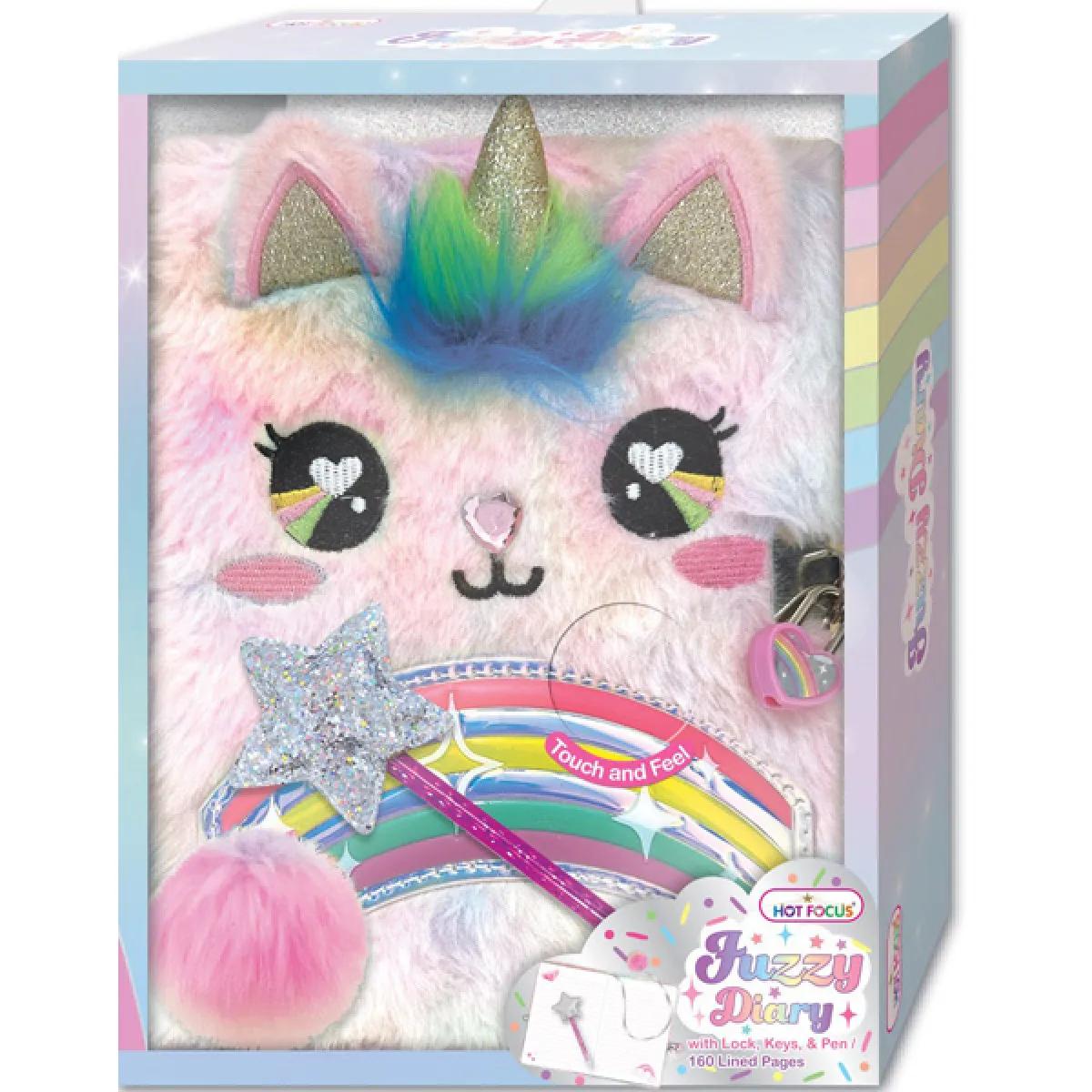 Čupavi dnevnik sa ključićem JEDNOROG 