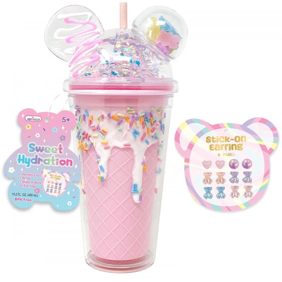 Plastična čaša sa stikerima SWEET HYDRATION 