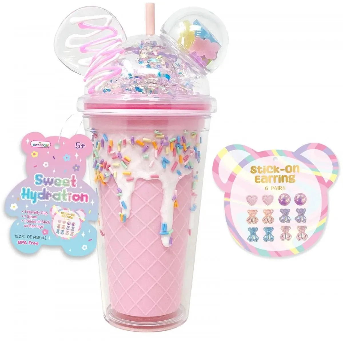 Plastična čaša sa stikerima SWEET HYDRATION 