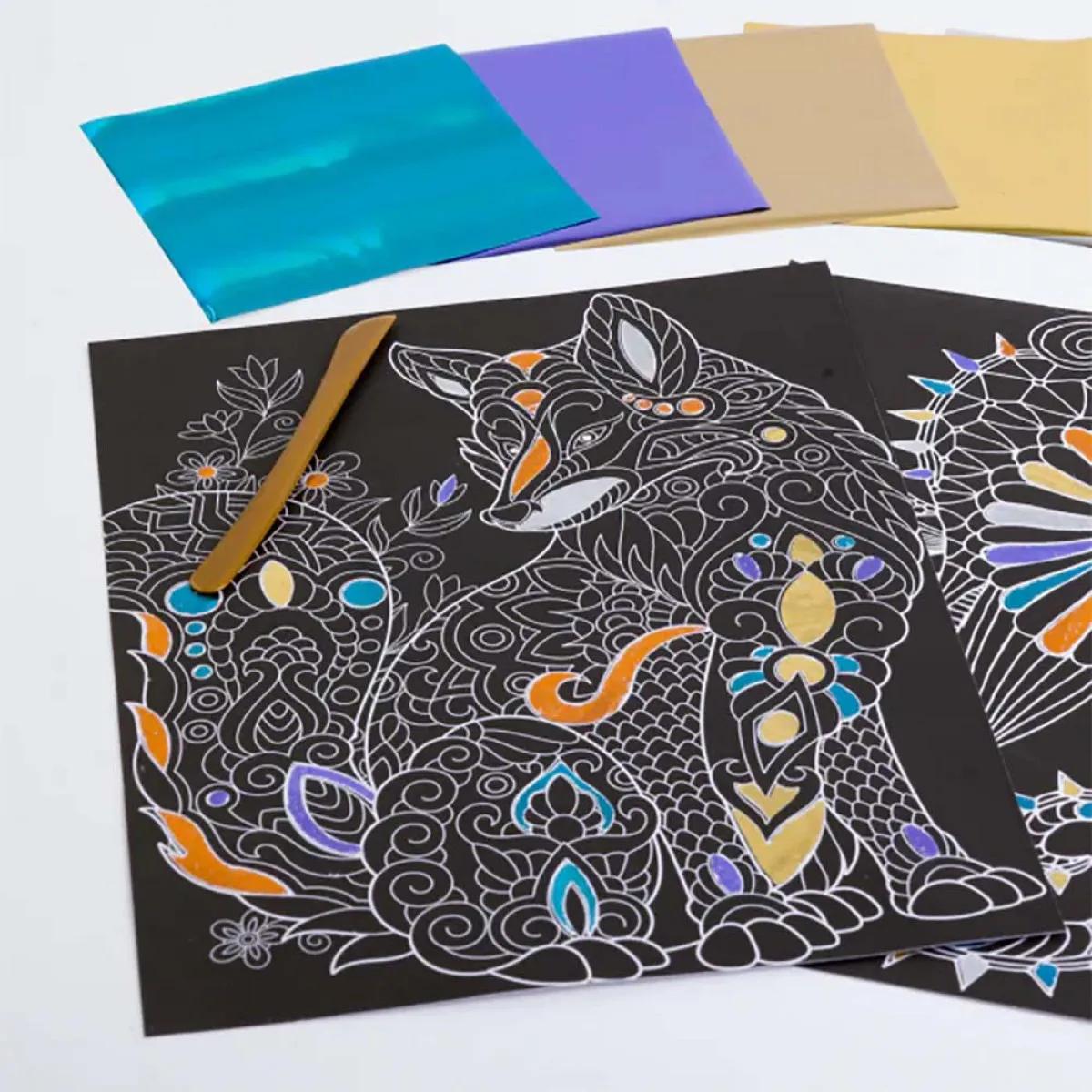 Kreativni set KALEIDOSCOPE FOIL ART Animals 